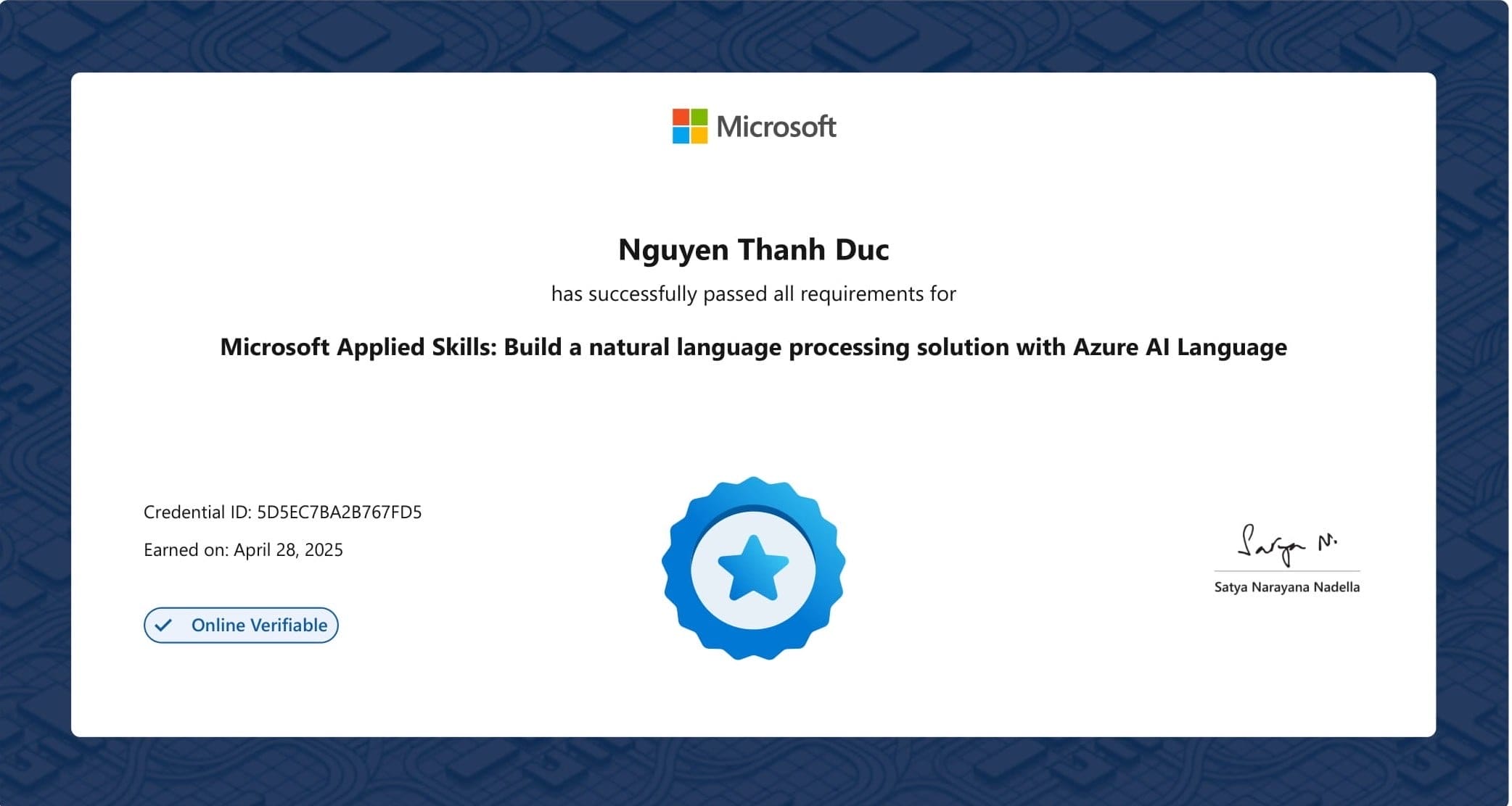 Microsoft: Build a natural language processing solution with Azure AI Language